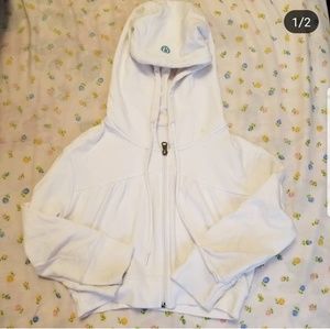 lululemon zip up crop hoodie